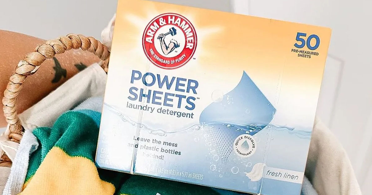 Arm & Hammer Power Sheets Laundry Detergent, Fresh Linen